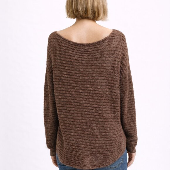 Free People Textured Knit Slouchy Sweater Size Small - Picture 2 of 8